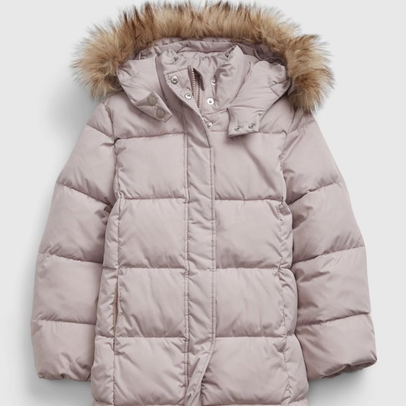 GAP Kids, girls down long parka, XL 12 - Picture 1 of 7